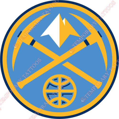Denver Nuggets Customize Temporary Tattoos Stickers NO.984